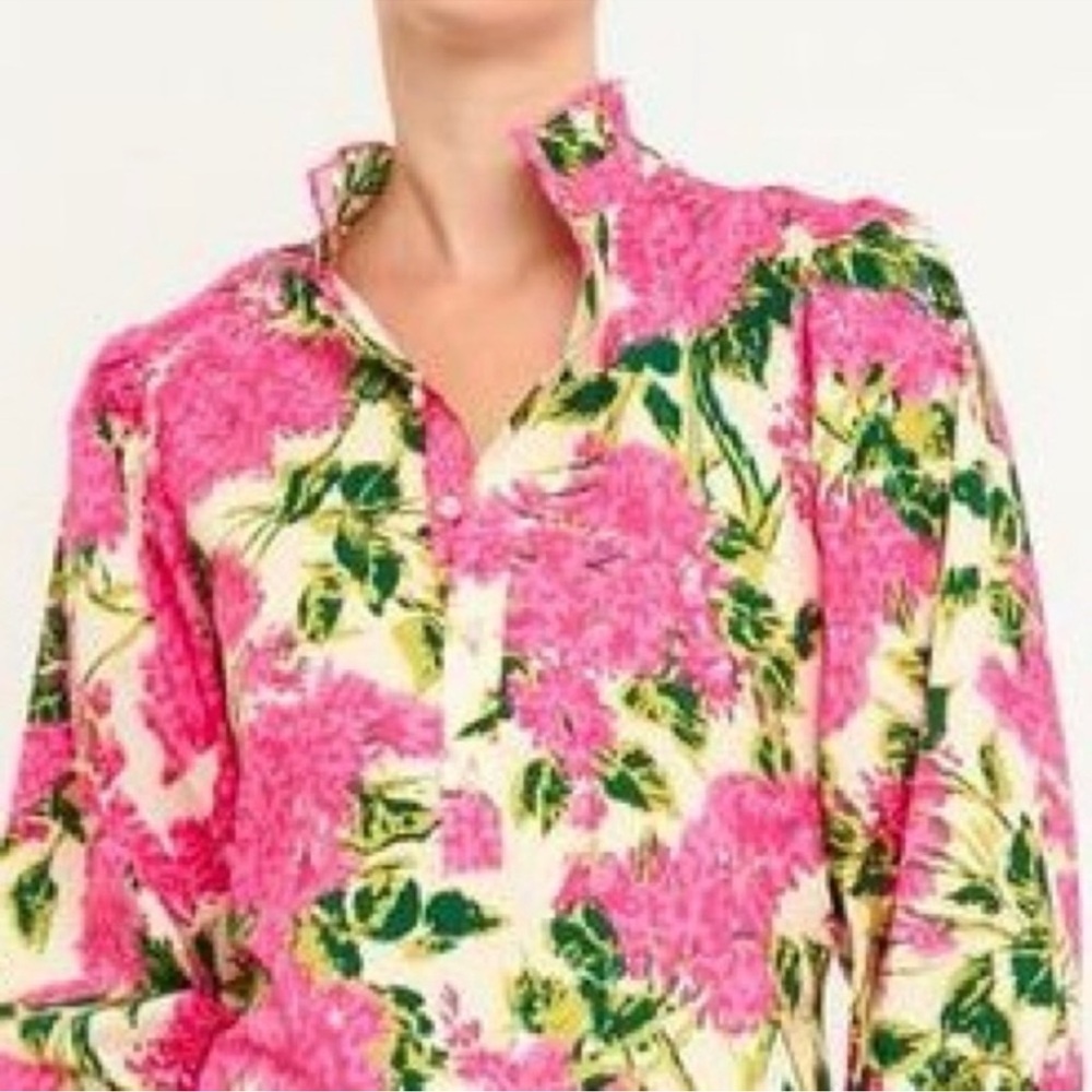 NWT Flora Bea NYC Adelina floral dress in ivory riverhill size XL - Picture 11 of 11